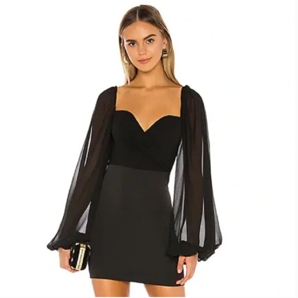 Revolve NBD Harry Mini Dress NWT in Black Small - Picture 1 of 12